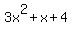 3x%5E2%2Bx%2B4