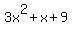 3x%5E2%2Bx%2B9