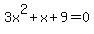 3x%5E2%2Bx%2B9=0