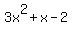 3x%5E2%2Bx-2