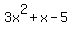 3x%5E2%2Bx-5
