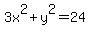 3x%5E2%2By%5E2=24