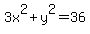 3x%5E2%2By%5E2=36