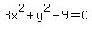 3x%5E2%2By%5E2-9=0