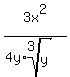 3x%5E2%2F%284y%2Aroot%283%2Cy%29%29