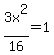 3x%5E2%2F16+=+1