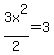 3x%5E2%2F2=3