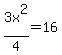 3x%5E2%2F4+=+16