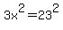 3x%5E2=23%5E2