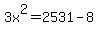 3x%5E2=2531-8