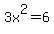 3x%5E2=6