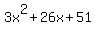 3x%5E2+%2B+26x+%2B+51