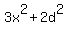 3x%5E2+%2B+2d%5E2