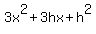 3x%5E2+%2B+3hx+%2B+h%5E2