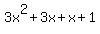 3x%5E2+%2B+3x+%2B+x+%2B+1