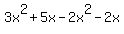 3x%5E2+%2B+5x+-+2x%5E2+-+2x