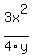 3x%5E2+%2F+4y