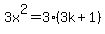 3x%5E2+=+3%283k%2B1%29