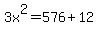 3x%5E2+=+576%2B12