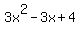 3x%5E2+-+3x+%2B+4