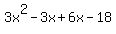 3x%5E2+-+3x+%2B+6x+-+18
