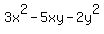 3x%5E2+-+5xy+-+2y%5E2