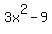 3x%5E2+-+9