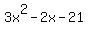 3x%5E2+-2x+-21