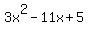 3x%5E2-11x%2B+5