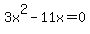 3x%5E2-11x=0