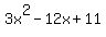 3x%5E2-12x%2B11
