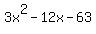 3x%5E2-12x-63