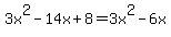 3x%5E2-14x%2B8=3x%5E2-6x