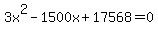 3x%5E2-1500x%2B17568+=+0