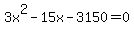 3x%5E2-15x-3150=0