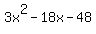 3x%5E2-18x-48+