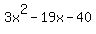 3x%5E2-19x-40
