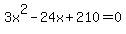3x%5E2-24x%2B210=0