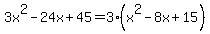 3x%5E2-24x%2B45=3%28x%5E2-8x%2B15%29