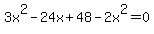 3x%5E2-24x%2B48-2x%5E2=0%7D%7D%0D%0A%7B%7B%7Bx%5E2-24x%2B48=0