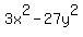 3x%5E2-27y%5E2