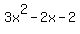3x%5E2-2x-2