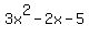 3x%5E2-2x-5