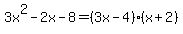3x%5E2-2x-8=%283x-4%29%28x%2B2%29