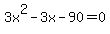 3x%5E2-3x-90+=+0
