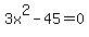 3x%5E2-45=0