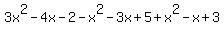 3x%5E2-4x-2+-+x%5E2-3x%2B5+%2B+x%5E2-x%2B3