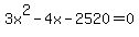 3x%5E2-4x-2520=0