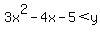 3x%5E2-4x-5+%3C+y