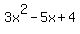 3x%5E2-5x%2B4